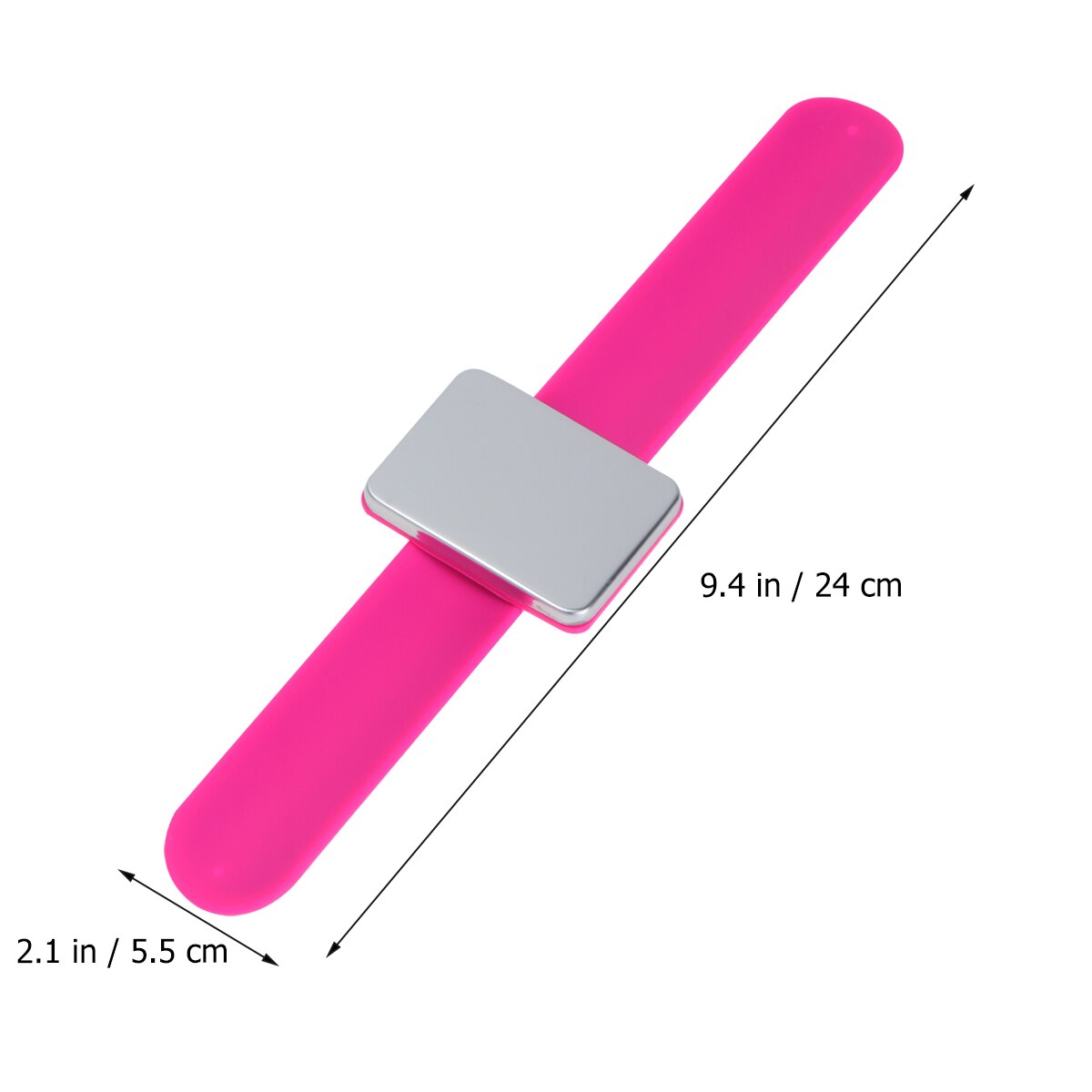 Pulsera magnética de silicona con aguja y ventosa de silicona para peluquería, brazalete Slap para suministros de salón y tienda
