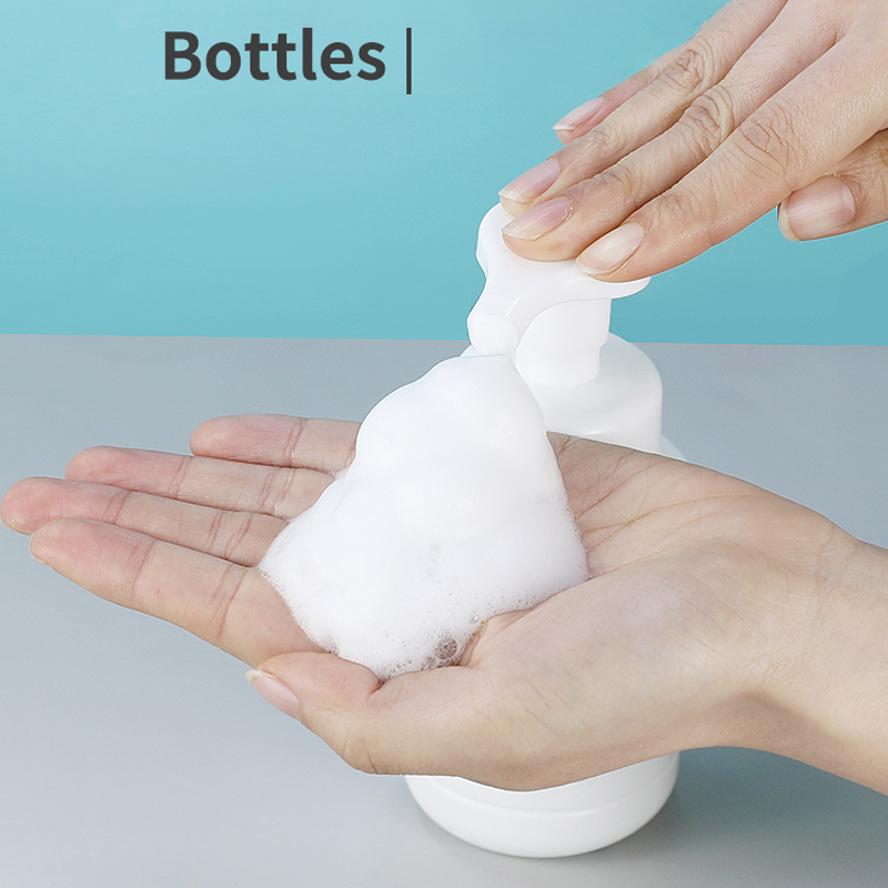 Mousse-botella de espuma brillante, botella vacía para Gel de ducha, desinfectante de manos, tipo prensa, champú