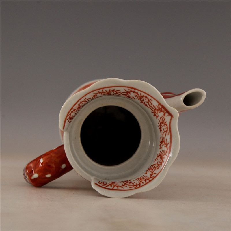 Kangxi year made pastel Dragon Phoenix flower pattern bamboo pot antique porcelain antique antique porcelain stock old items