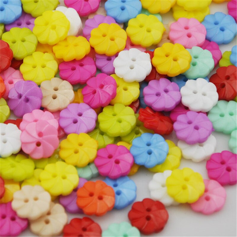 100PCS mix Assort Plastic Sewing Buttons, For Scrapbooking Sewing Craft Sewing Accessories Appliques PH98