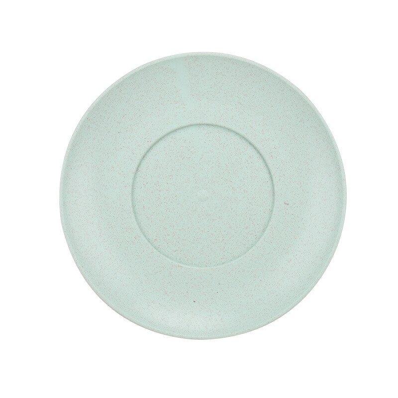 Children Plate Baby Feeding Dishes Environmental Wheat Straw Dinnerware Solid Color Outdoor Kids Snack Fruit Tableware MBG0537