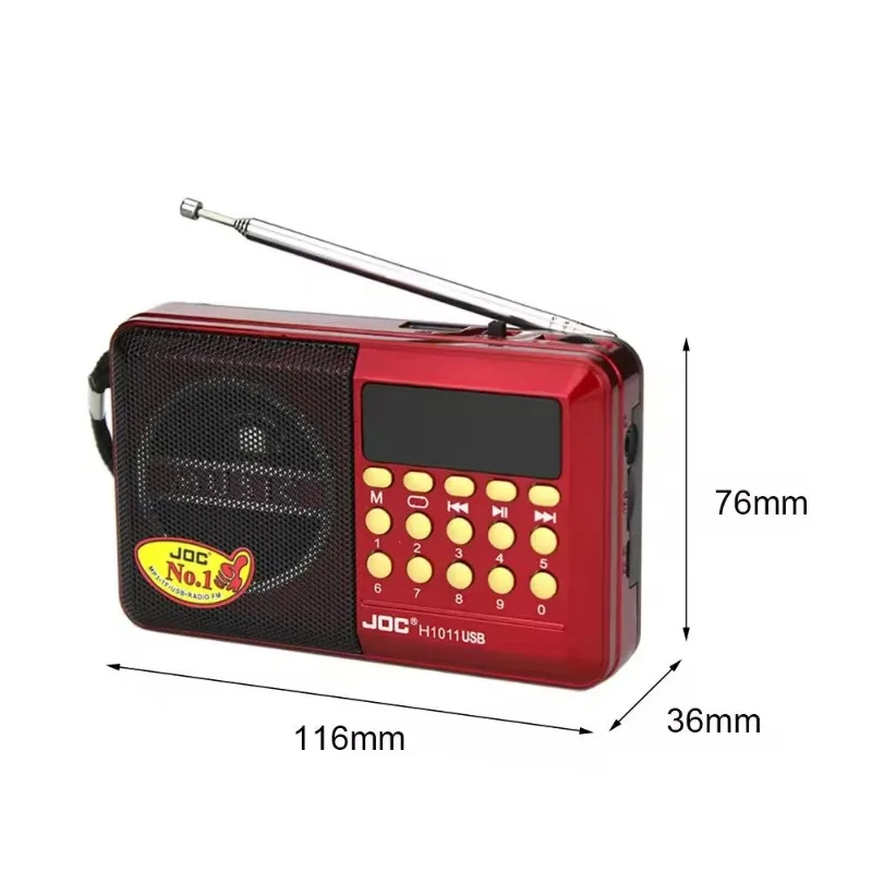 Radio portabil difuzor bluetooth wireless mini radio fm portabil afișaj led reîncărcabil portabil suport radio tf usb