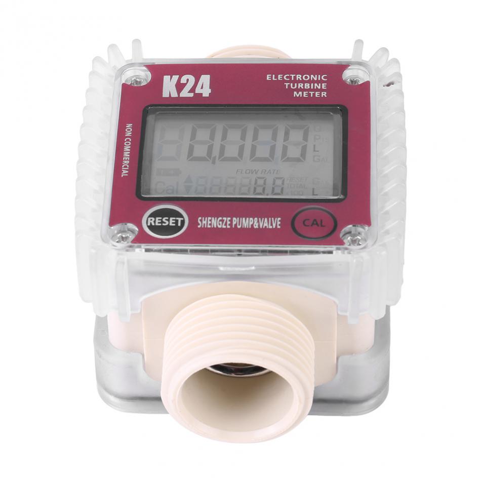 K24 Digital Diesel Oil Fuel Meter Gauge For Chemicals Liquid Water Measurment Tools Tester