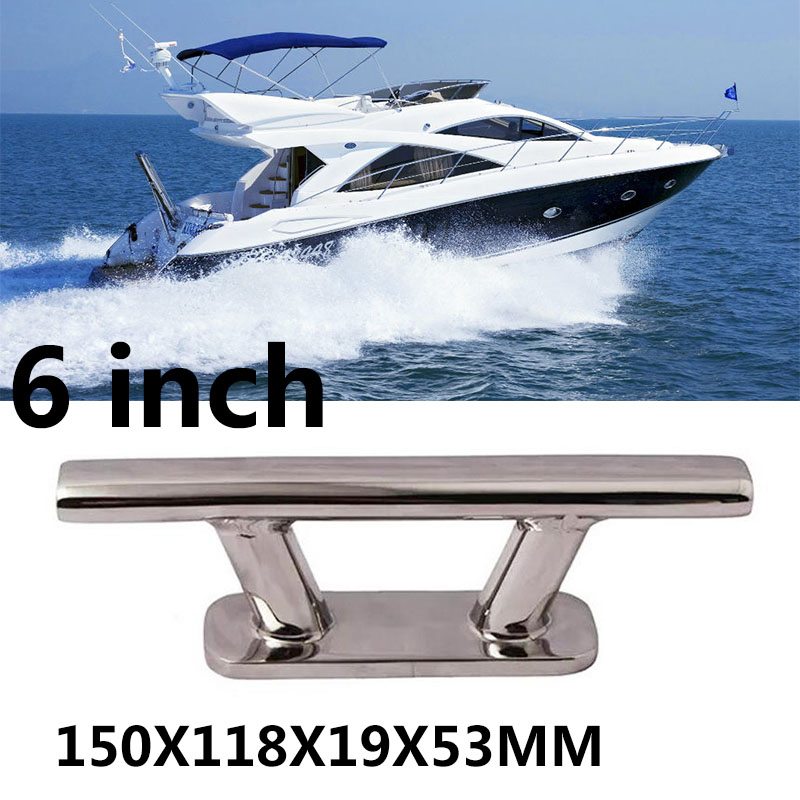 Dock Cleat Stainless Steel Boat Cleat Marine Yacht Boat 6 inch Deck Rope Mooring Dock