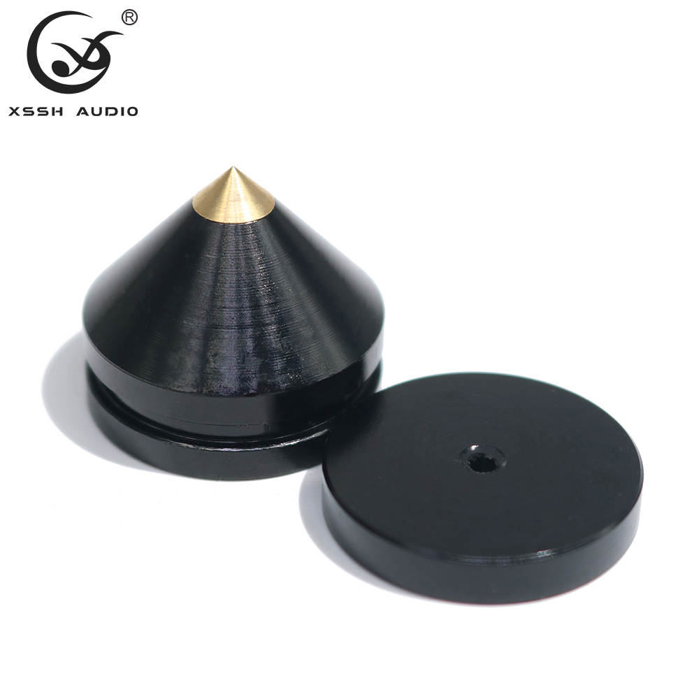 8Pcs Een Geschenkdoos Xssh Yivo Demping Pad Hifi Audio Stand Voeten Speaker Spike Audio Cd Versterker Voet Pad audiophile Shock Spikes: black