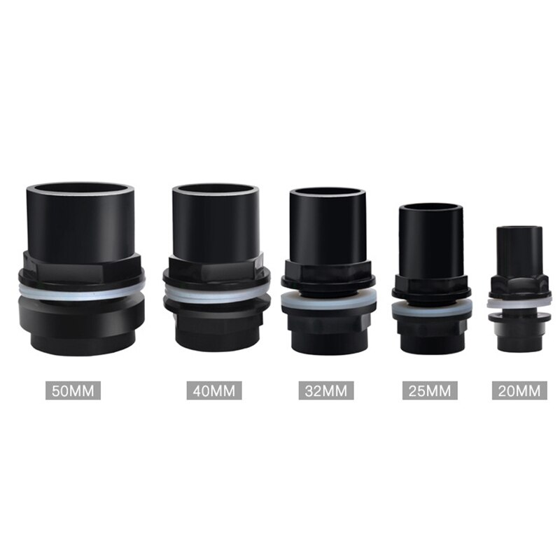 Fish Tank Upper And Lower Water Pipe Fittings Aquarium Fittings Plastic Fittings Fittings Downpipe Silicone Plastic Fittings