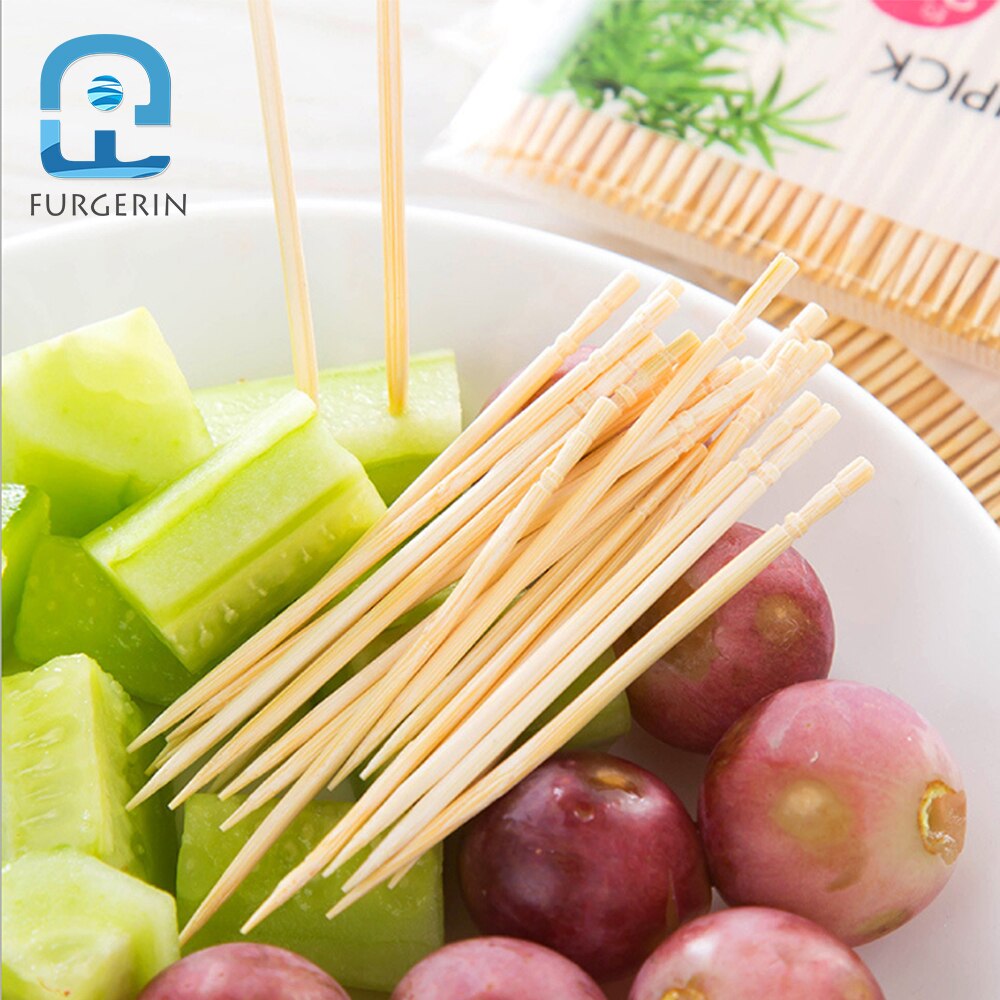 FURGERIN 1000 pieces Bamboo Toothpick tooth pick bamboo stick eco friendly toothpicks decorative Disposable Tooth Pick Wooden