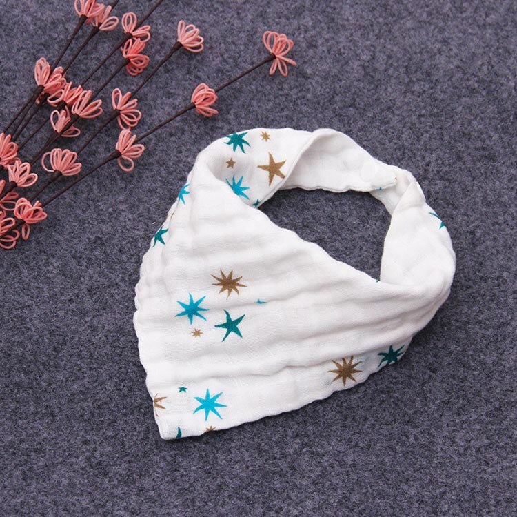 Mooie Baby Slabbetjes Jongen Meisje Bandana Water Absorberen Bib Burp Doek Driehoek Cartoon Katoenen Baby Sjaal Burp Dubbele Snap Baby accessoire: 8