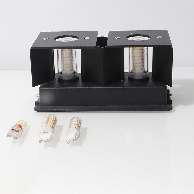 MiniInTheBox LGIO-Lampe de Décoration de Jardin, Appliques Murales G9 Extérieures, Porche Étanche IP65, Éclairage NikLumineux LED en Aluminium