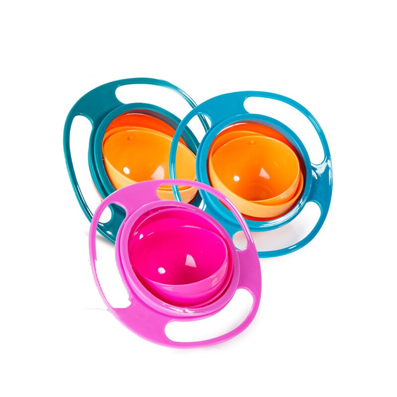 Uniwersalna miseczka treningowa żyroskop praktyczny projekt dzieci obrotowa równowaga nowość 360 stopni obrót odporny na zalanie karmienie dziecka naczynia