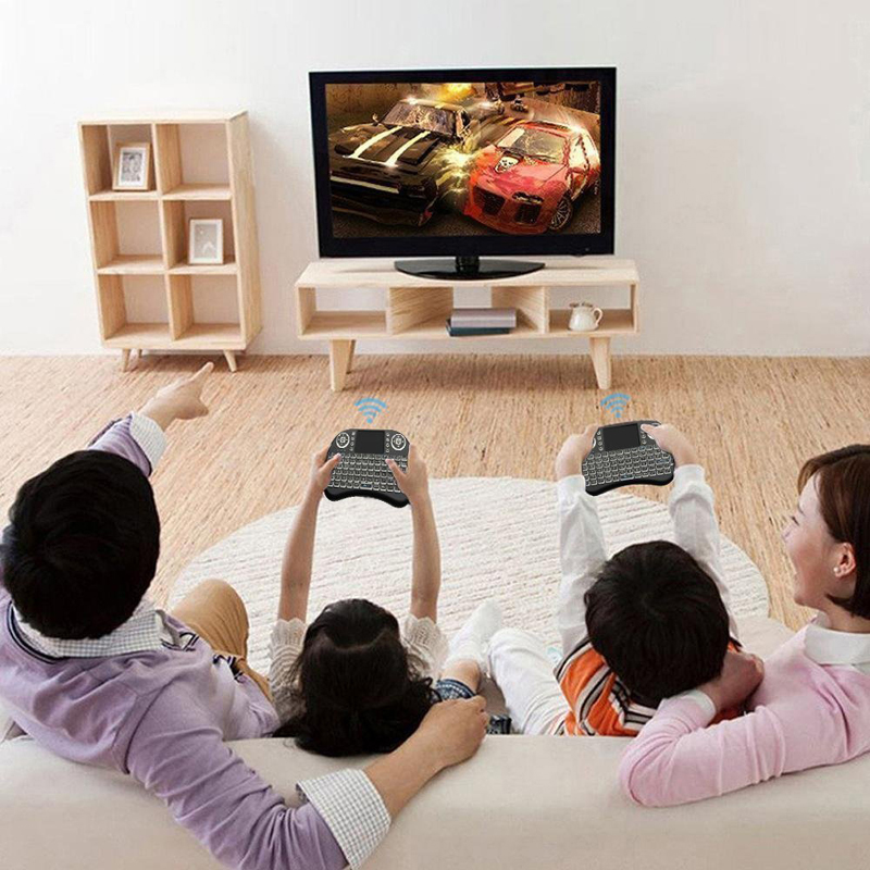 Mini Air I8 Wireless Keyboard Mouse Remote Touchpad /Mouse with keyboard work 2.4G Backlight For Android TV Box PC X96 H96 Max