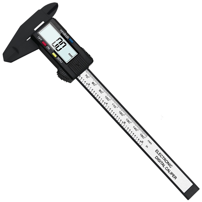 0-150mm digital display plastic Vernier caliper measuring Student Mini tool ruler