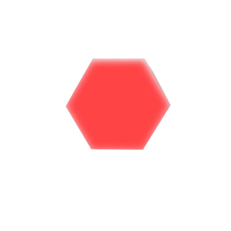 1 pièces LED lampe quantique modulaire tactile sensible éclairage Hexagonal veilleuse lampes applique murale hexagonale applique murale: Rouge