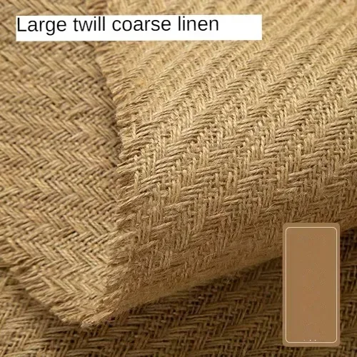 Jutestoff i metervare til teunderlag, møbeltrekk, duk, søm, mykt, tykt tekstil, slitesterkt, pustende, stripemønster: Sakura rosa