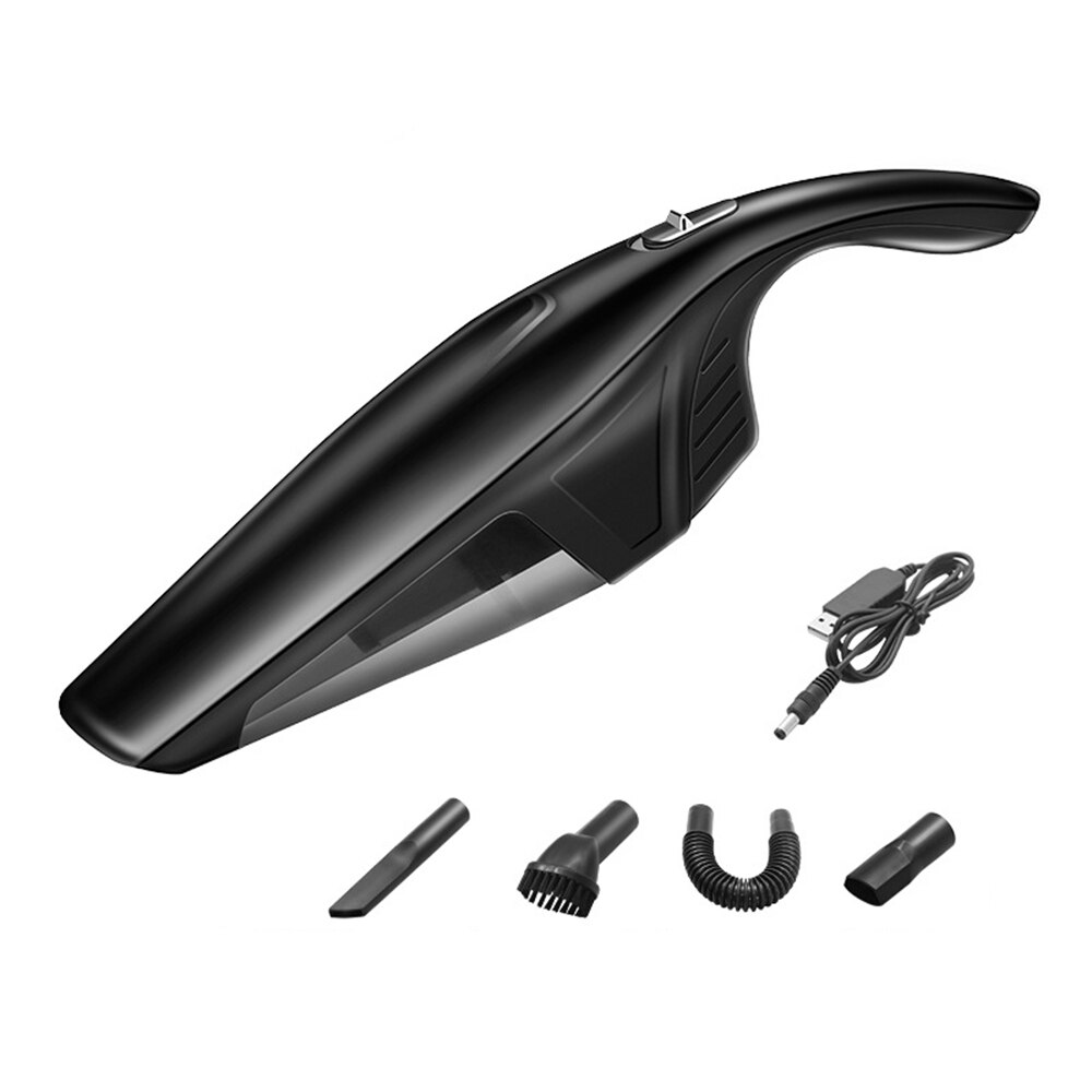 2 soorten Auto Handheld Stofzuiger Auto Stofzuiger Stofzuiger Draadloze Auto Droog en Nat Vacuüm Thuis Vacuüm voor auto: black