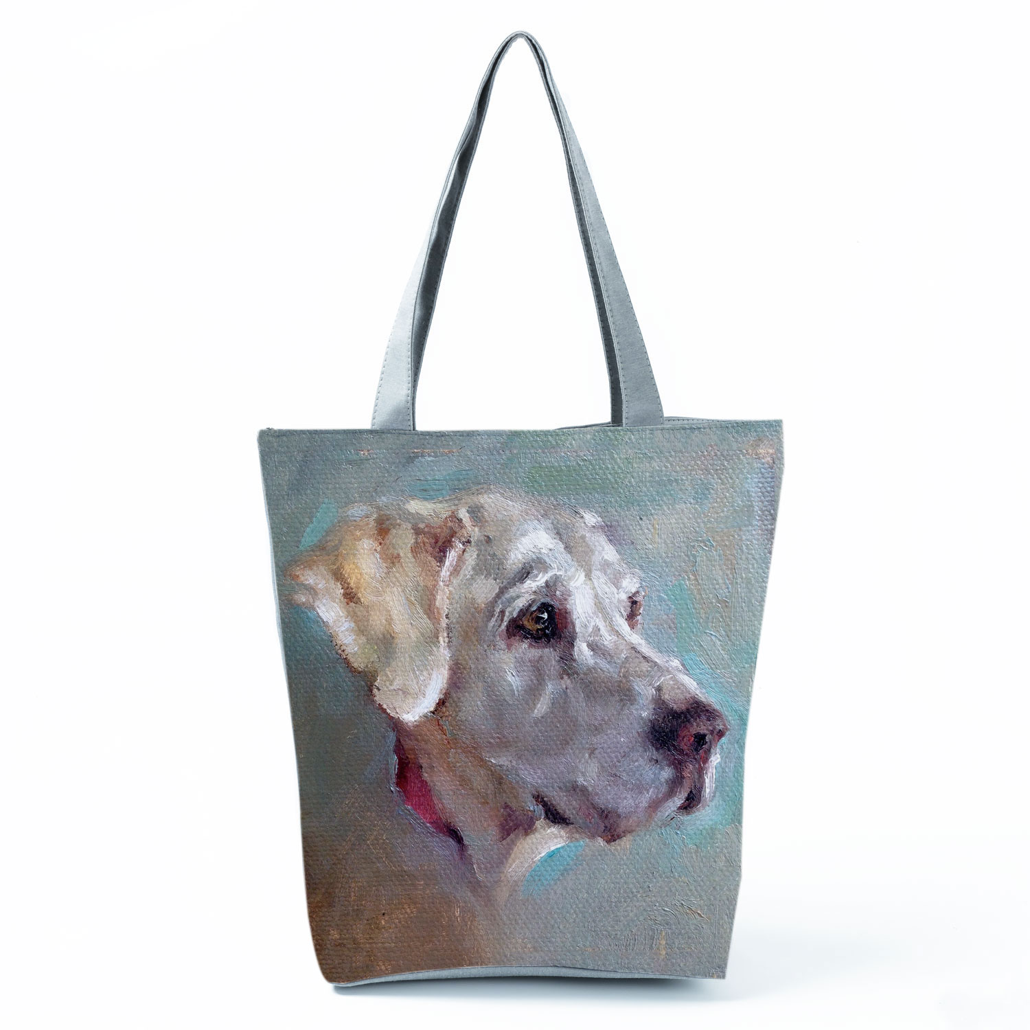 Sac à main en bandoulière de grande capacité pour femme, sac de courses exclusif avec peinture à l'huile, imprimé chien, pour épicerie, Papillon, carlin, Retriever: hl2914 Dog Bag
