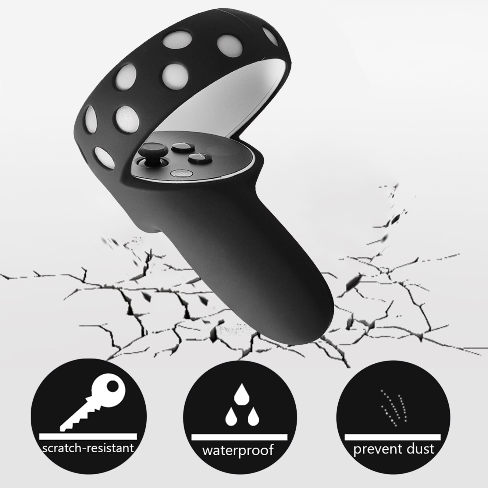 Protective Cover For Oculus Quest 2 VR Touch Controller Silicone Cover Skin Handle Grip For Oculus Quest 2 VR Accessories