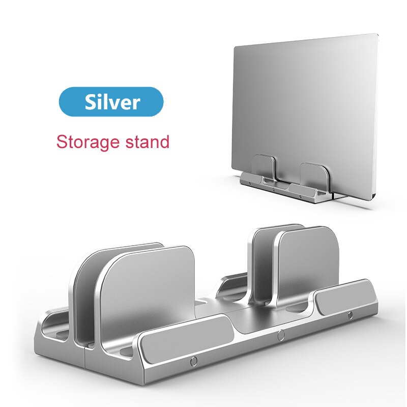 Multifunktions bærbar stativ bærbart aluminium desktop ventileret køleholder til macbook air pro laptop opbevaringsbeslag: Splint 1