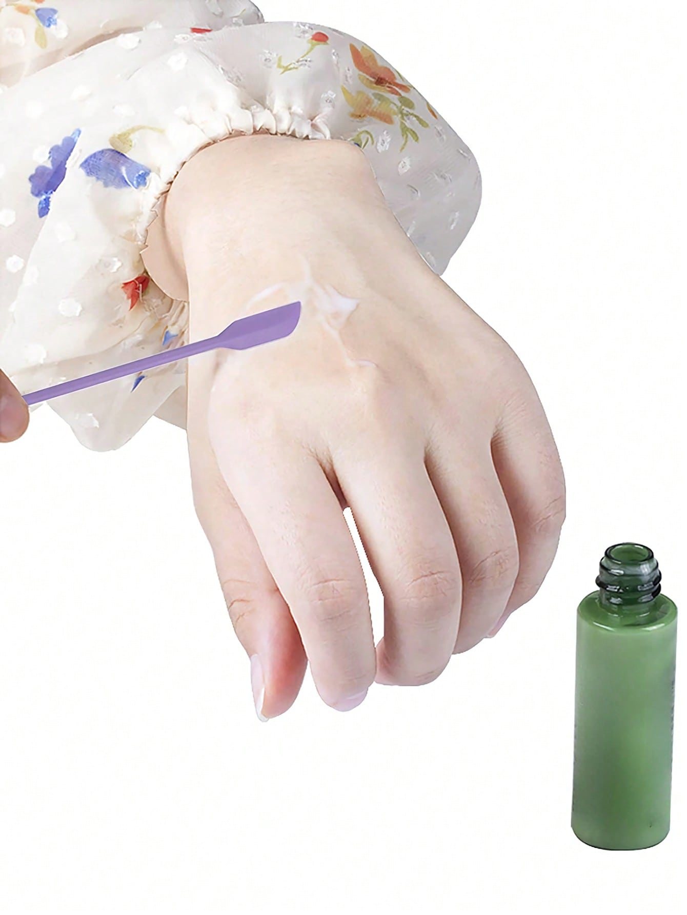 Espátula de maquillaje, juego de espátula de silicona, Mini espátula pequeña para botella de comida, espátula de belleza, tarro de loción pequeño, raspador para conseguir el último de Mak
