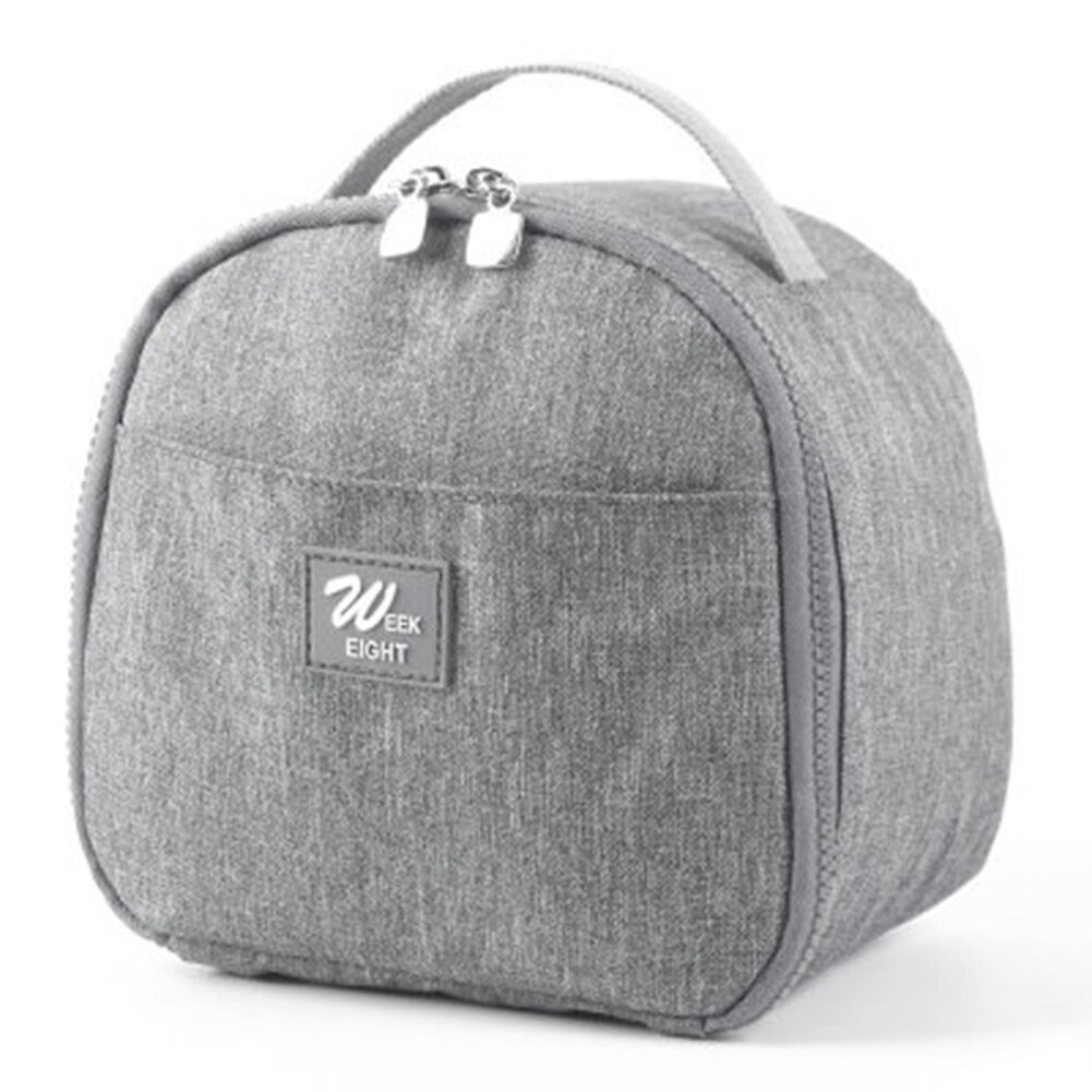 Sac à déjeuner étanche isolé déjeuner conteneur alimentaire stockage fourre-tout sac à main pour pique-nique plage école travail: Gris