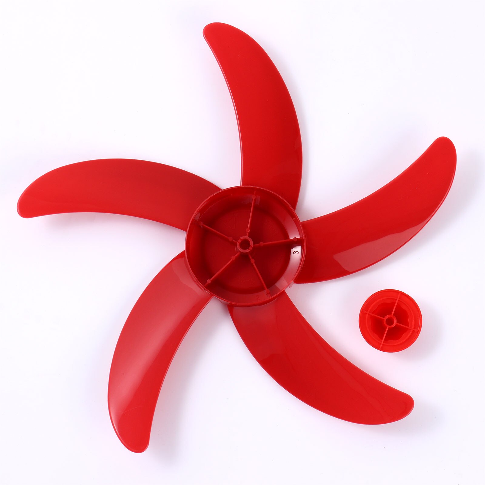 Hélice de ventilateur en plastique, 5 feuilles avec écrou, pièce de rechange pour accessoire général de Table sur pied de 16 pouces