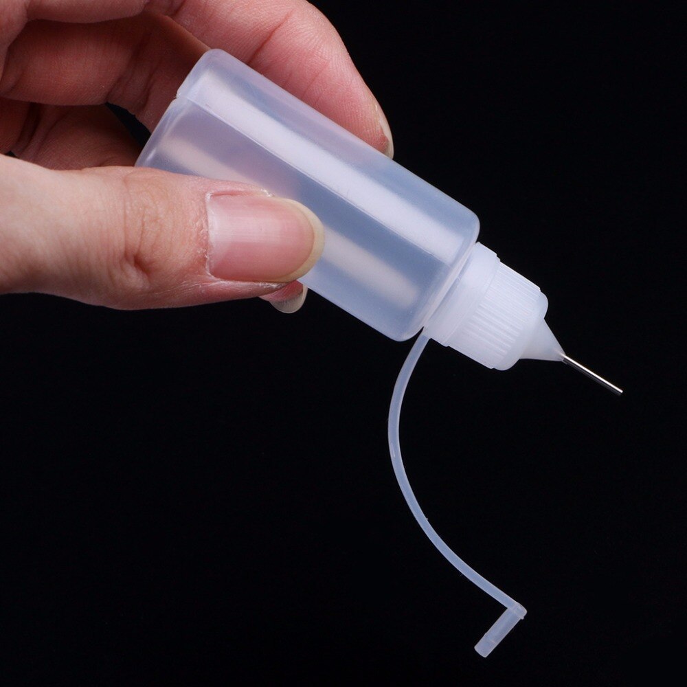 1PC 10-50ml Empty Plastic Needle Tip Childproof Cap Dropper Liquid Juice Bottles