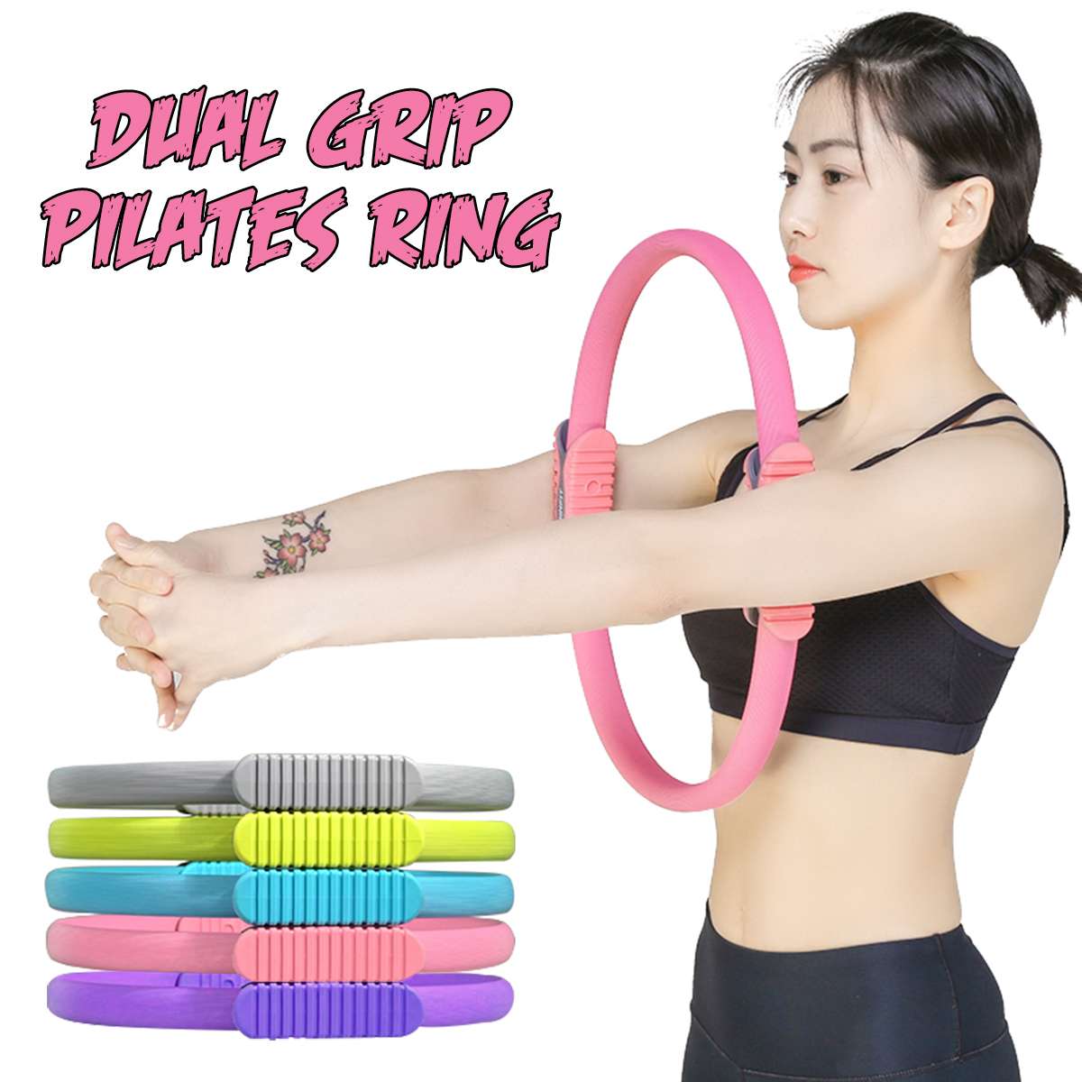Fitness Yoga Pilates anneau femmes maison Fitness gymnastique entraînement exercice Sport entraînement Yoga cercle musculation accessoires