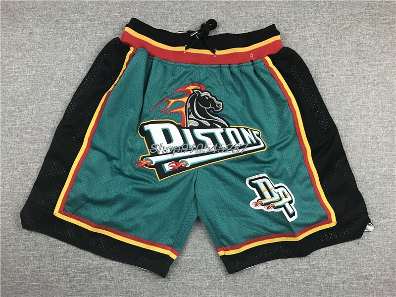 Pantaloncini da basket da uomo NBA Detroit Pistons #11 eidah Thomas pantalone corto da Jogging retrò Swingman: 1 / XXL