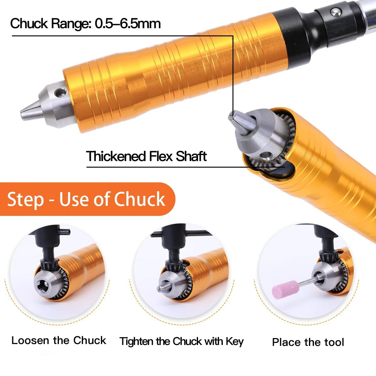 4/6mm Multifunctionele Stalen Opknoping Grinder Graveur Mini Roterend Handstuk voor Sieraden Carving Metaal Slijpen Graveren Gereedschap