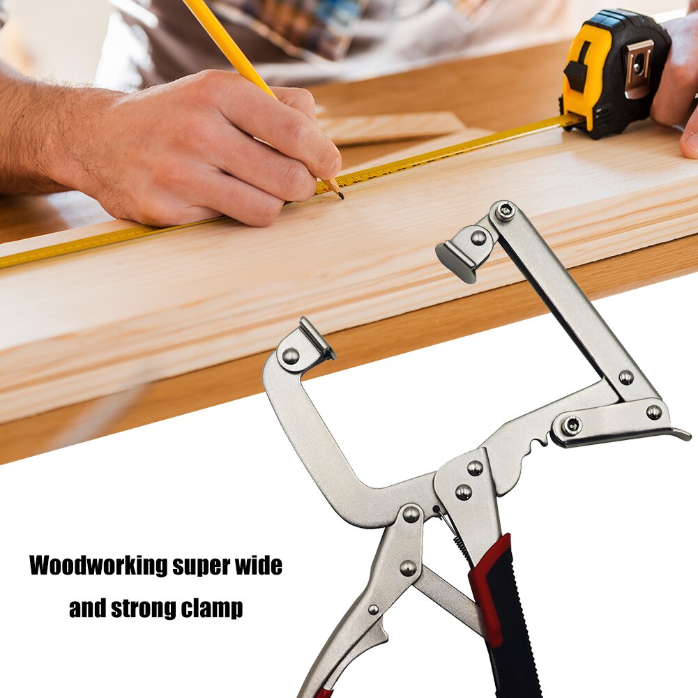 4 Gear Fix Vise Locking C Clamp Welding Clip Woodworking Pliers Locator