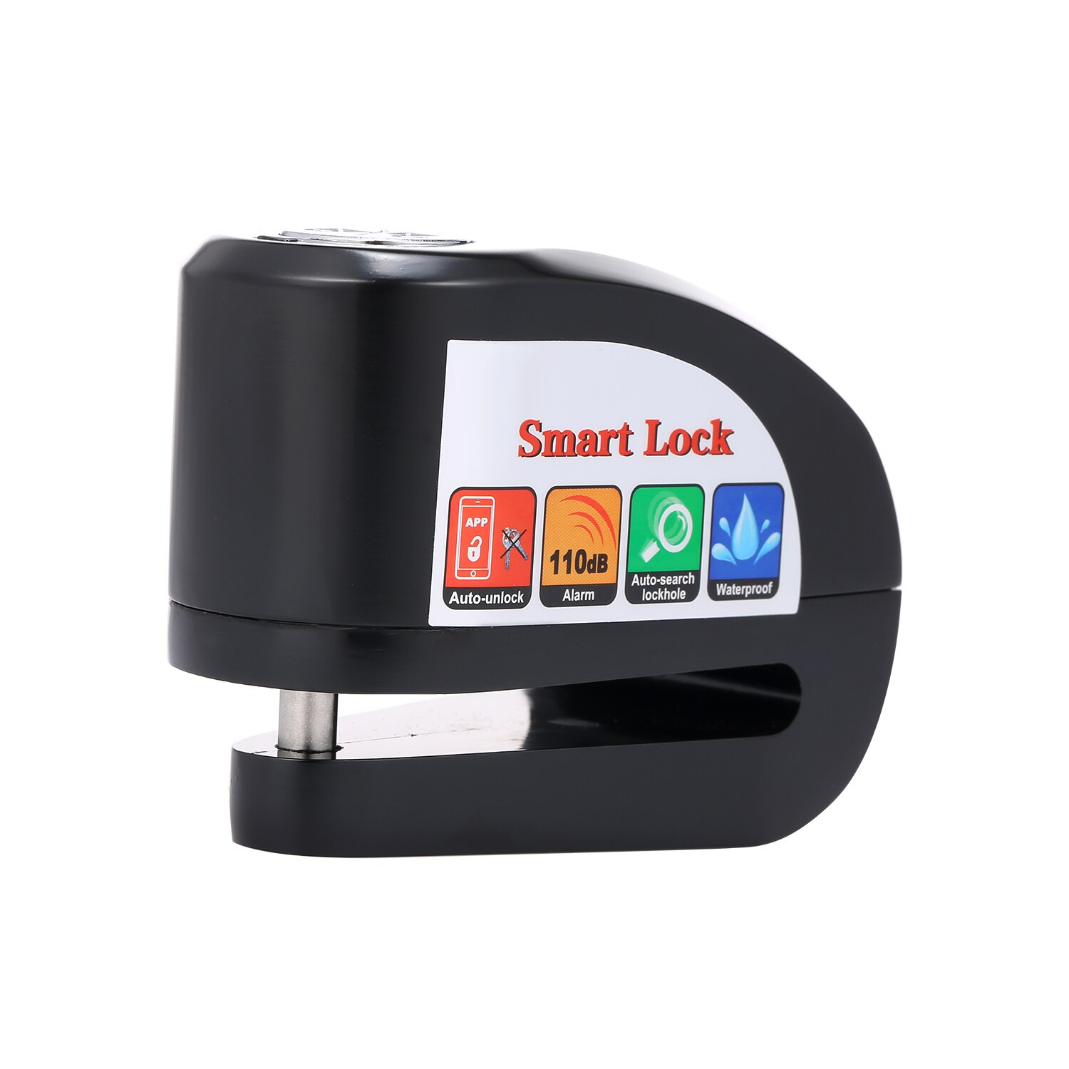 BT Motorcycle Bike Alarm Disc Lock Smart BT Disc Brake Lock Phone APP Control Keyless Anti-Theft Lock Waterproof