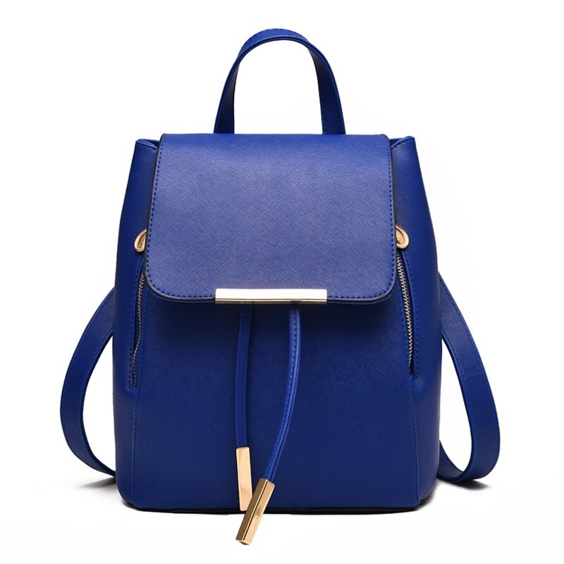 MONNET CAUTHY New Arrival plecaki rozrywka moda praktyczne torebki z ekoskóry jednolity kolor zielony lawendowy beżowy głęboki błękit czarny plecak: Deep Blue
