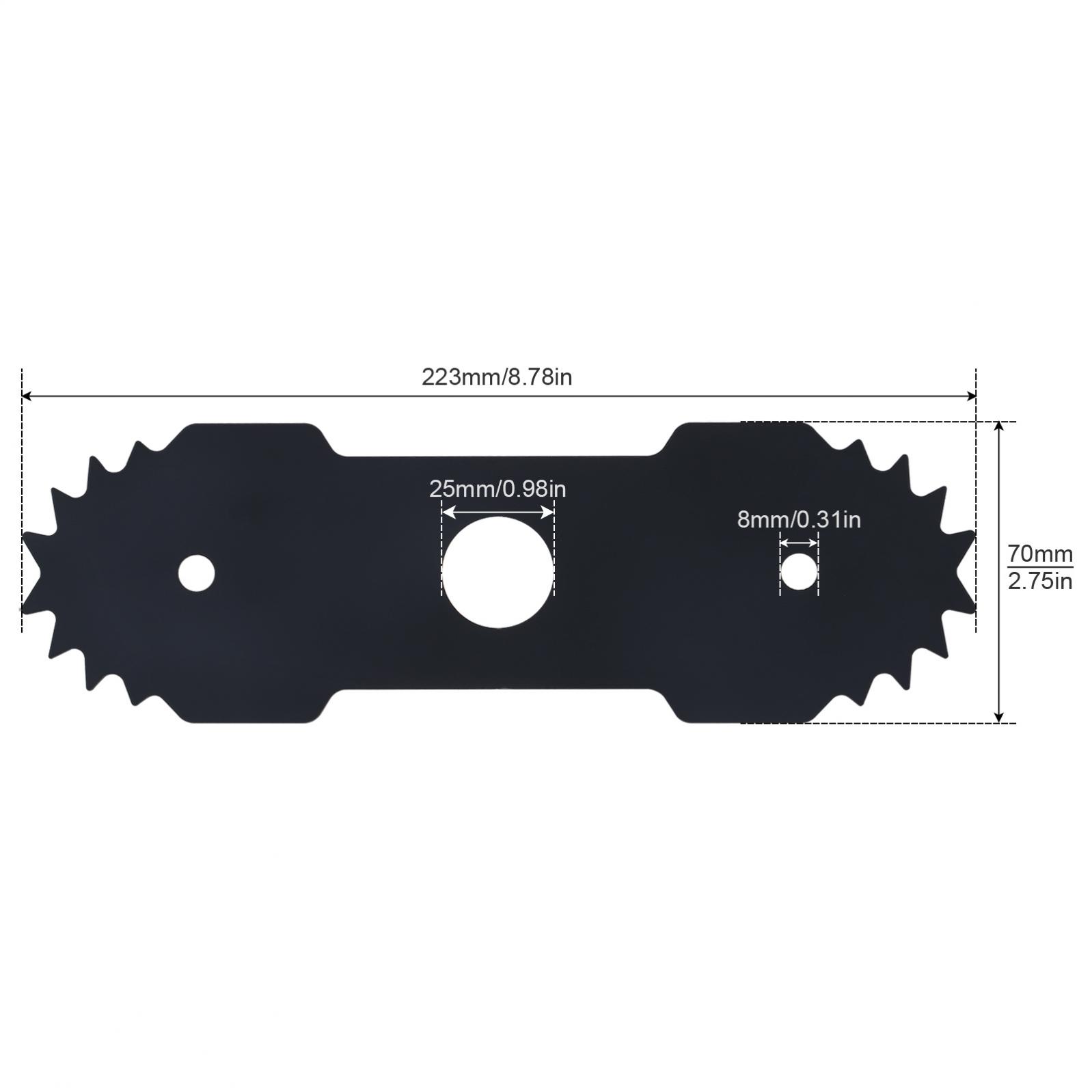 8-5/8 Zoll elektrischer Kantenschneider aus legiertem Stahl, passend für Ryobi RY13050RY15518 RY40030, 1 Zoll Mittelloch-Klinge, gezahnter Kantenschneider