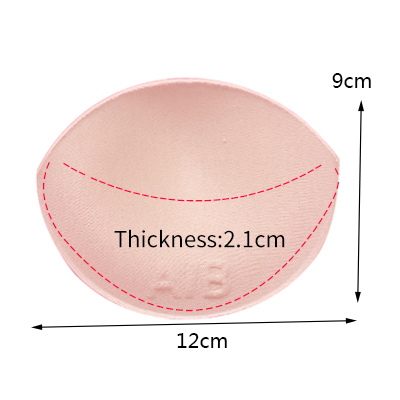 1 paar Schwamm Einsätze In Bh Gepolsterte für Badeanzug Brust Push-Up Füllen Büstenhalter Brust Patch Pads Frauen Dessous Zubehör: Lila