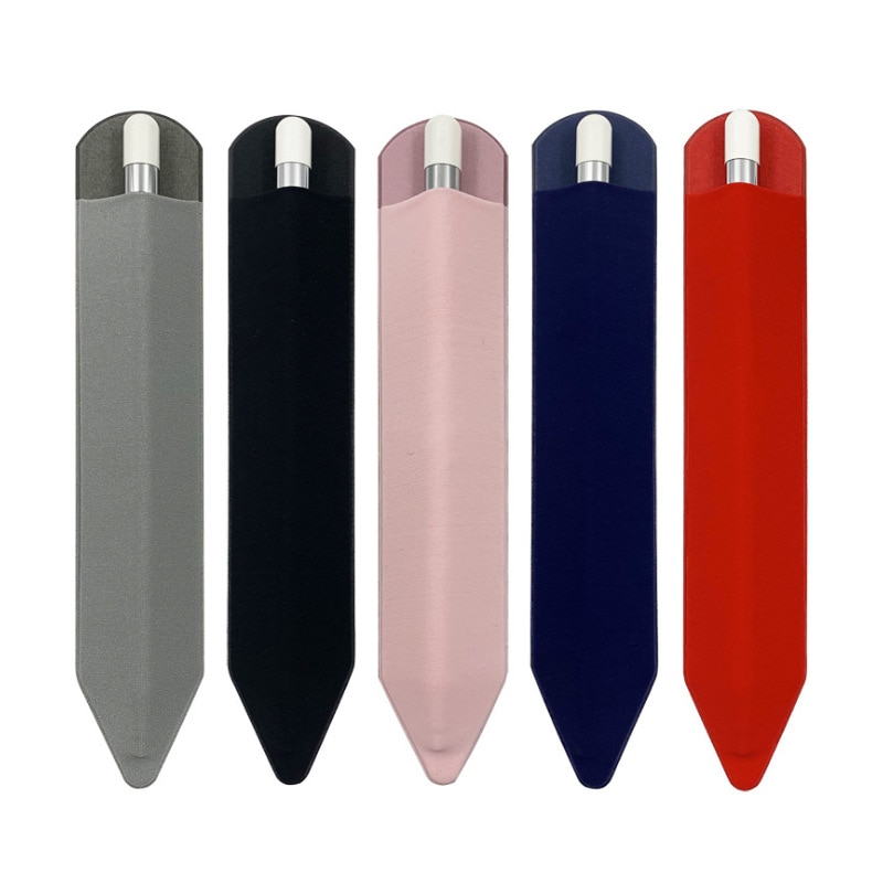 1Pcs Lijm Beschermhoes Voor Apple Potlood Sticky Houder Mouw Pu Bandage Cover Tablet Touch Pen Volledige Beschermende Pouch tassen