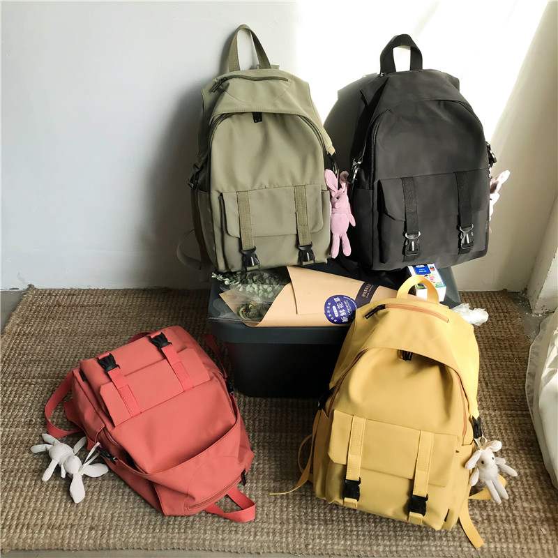 Hocodo damen-schultasche mit hoher kapazität für mädchen im teenageralter, wasserdichter nylon-rucksack mit mehreren taschen, reise-umhängetasche, mochila