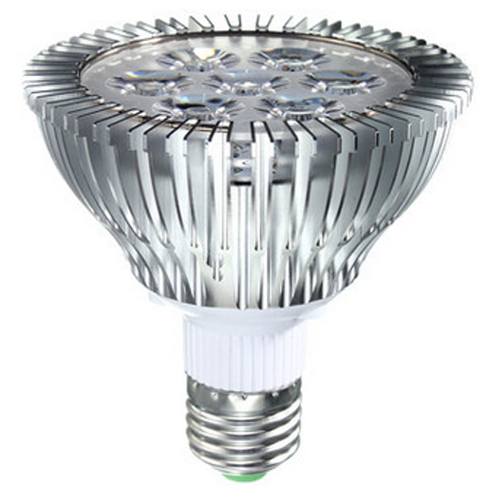 Luz de acuario LED Par30 de espectro completo, 21W, Arrecife de Coral usado, luz de acuario LED E27, luces de cultivo de plantas para tanques de arrecife de agua salada