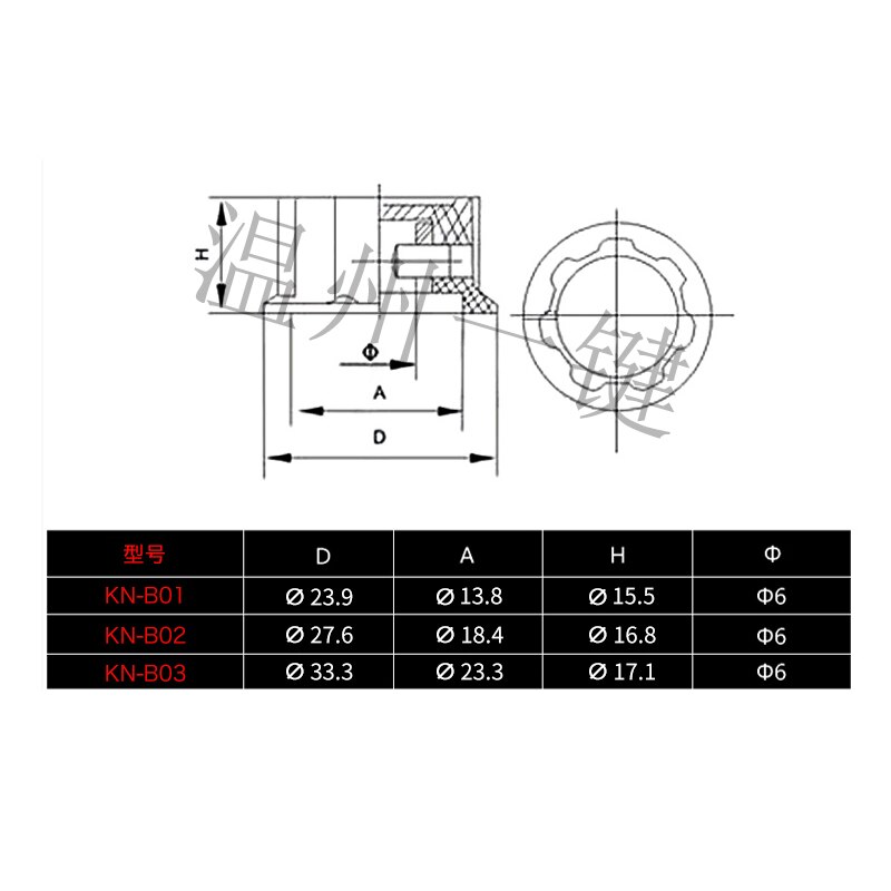 10 Pcs KN-B01/B02/B03 Volume Reguleren Potentiometer Knop Bakeliet As Selectie Schakelaar Cap Binnenste Gat 6 Mm koperen Kern