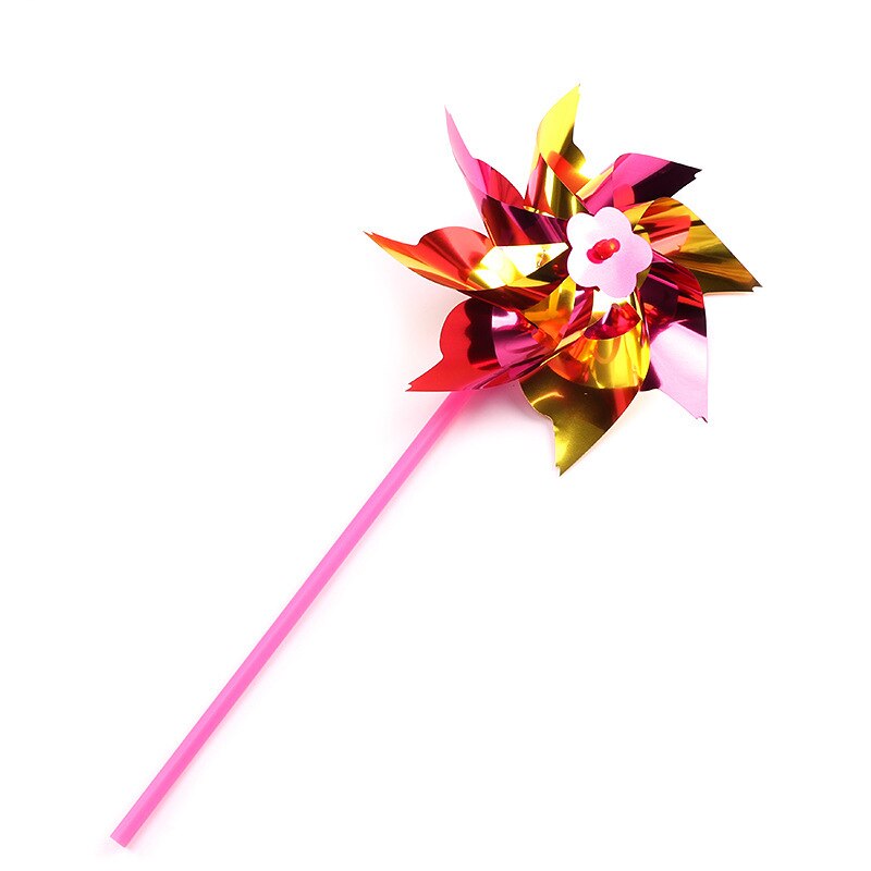 100 Stuks Pinwheel Plastic Windmolen Wind Spinner Tuin Gazon Party Decor Speelgoed