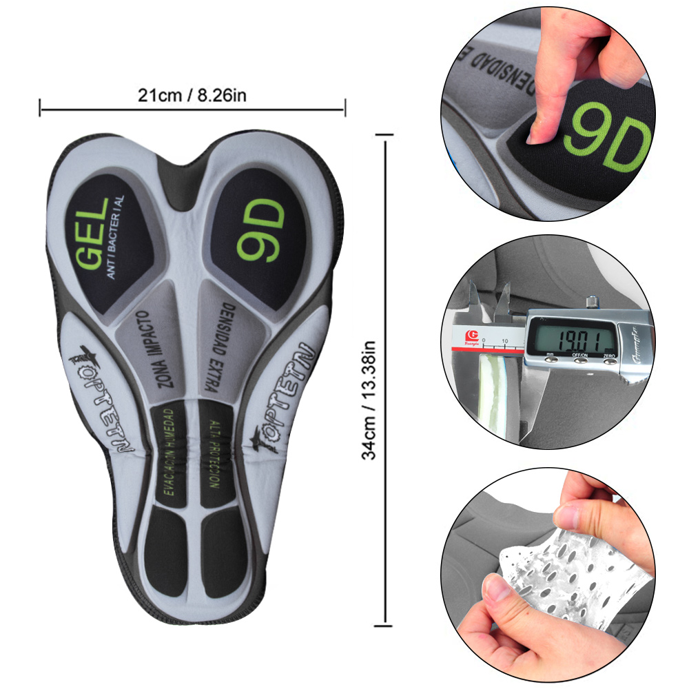 JEPOZRA pantalones cortos de ciclismo para hombre, Shorts de malla transpirable con almohadilla de Gel 5D, a prueba de golpes, para bicicleta de montaña