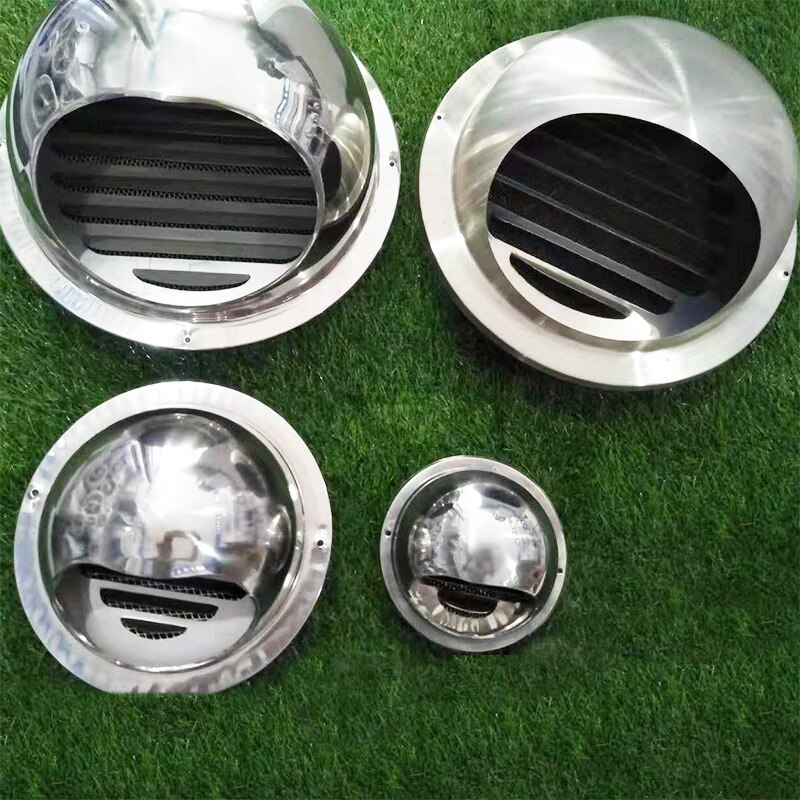 304 Stainless Steel Wind Cap Outdoor Rain Cap Exterior Smoke Vent Wind Cover Bathroom Ventilation Exhaust Cap Artic Air
