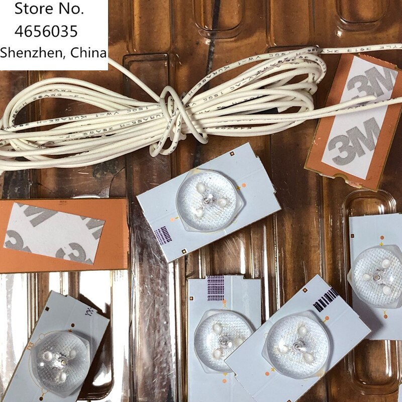 50PCS/Lot 100% Highlight and good 3V SMD Lamp Beads with Optical Lens Fliter for 32-65 inch LED TV Repair