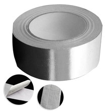 Roll Cool Silver Tape Insulating Heat Wrap Barrier Adhesive Flexible 48mmx25m Tape Insulating Heat Wrap