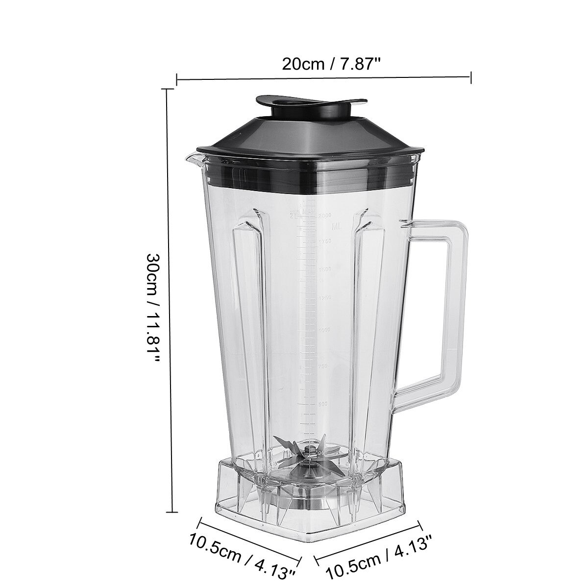 2L Blender Spare Parts HP-010 Blade jtc Assembly Knife Parts Container Jar for Juicer Blender Parts Food Mixer Part With Lid