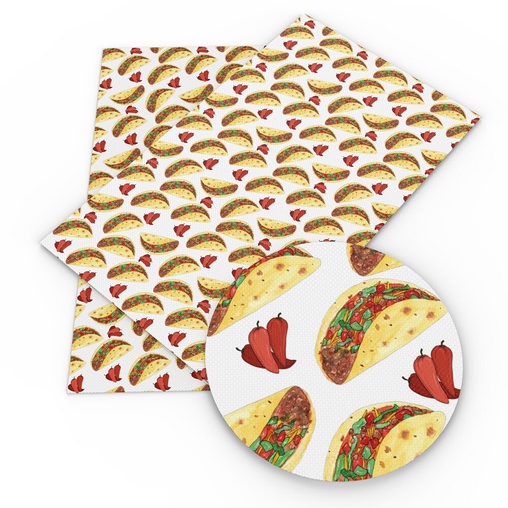 20*33cm comida fruta bandera impresa piel sintética vinilo tela cuero sintético para DIY arcos hechos a mano pendientes manualidades, 1Yc10859: 1106053001