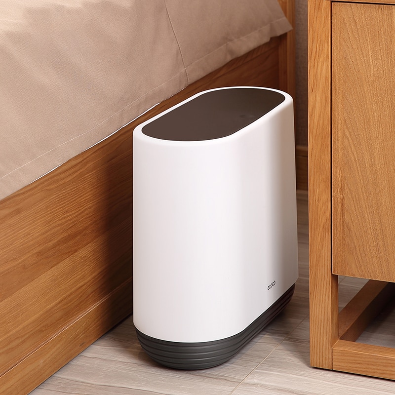 Trash Can Anti-fallin Zero Waste Bin For The Kitchen Bathroom Garbag Classification Narrow Trash Bucket Recycle Bin Dustbin