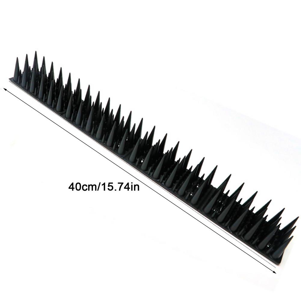 12pcs/pack 40cm Plastic Anti-bird Spikes Fence Wall Spikes Keep Cat Bird Away Protective Fence Spike Balcony Garden Fence: Default Title