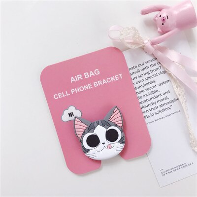 Mobile Phone Holder 360 Degree Retractable Rotating Cartoon Cute Soft Silicone Airbag Fixed Lazy Finger Ring Mobile Phone Holder: 7