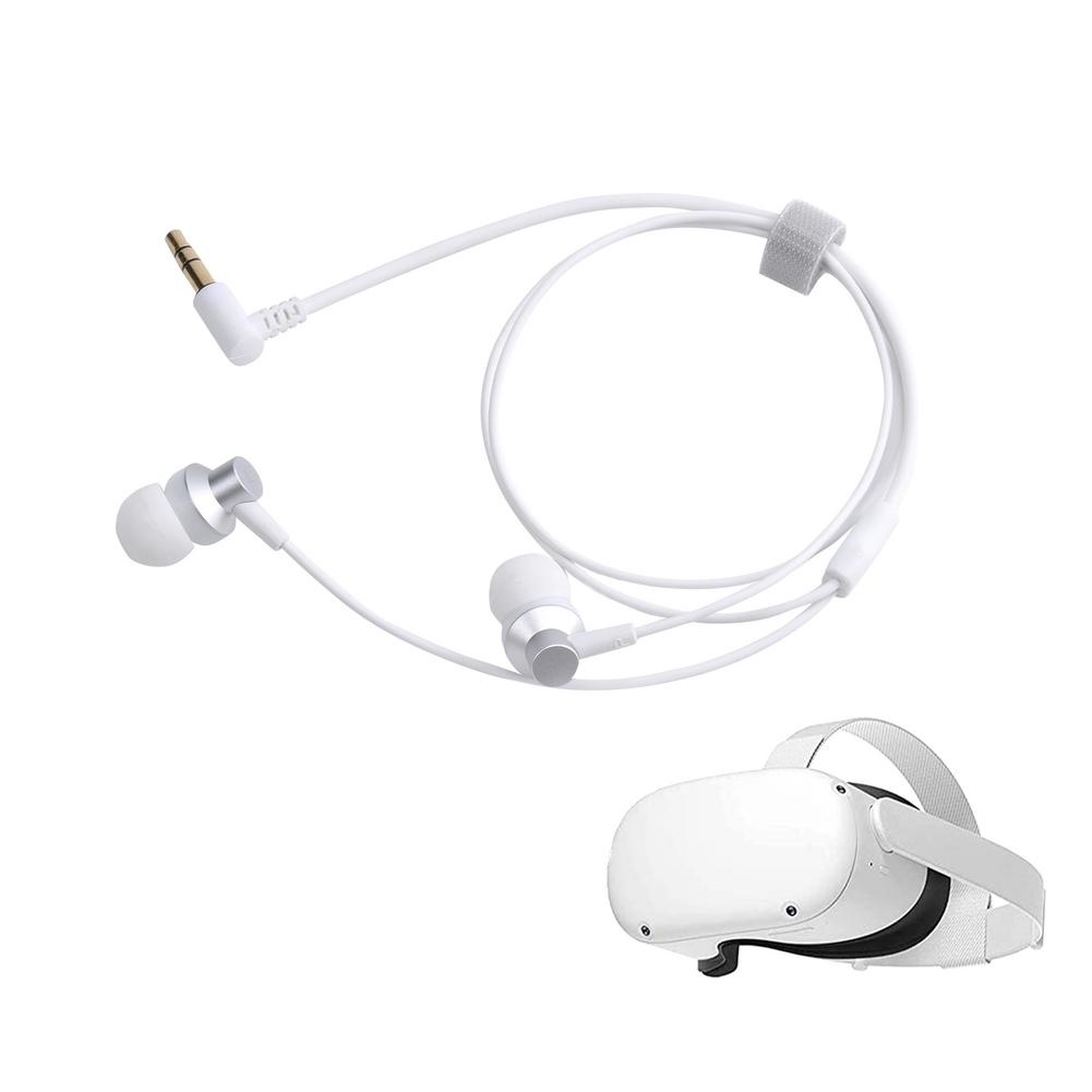 Écouteur filaire pour Oculus Quest 2 VR casque écouteurs intra-auriculaires pour Quest2 avec bouchons en Silicone S/M/L accessoires de réalité virtuelle: Default Title