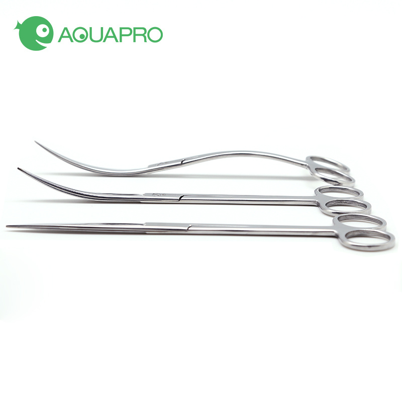 ADA AQUAPRO Plant Cleaning Tools Stainless Steel Scissor Tweezer Scoop Scraping algae knife Aquarium Water Fish tank